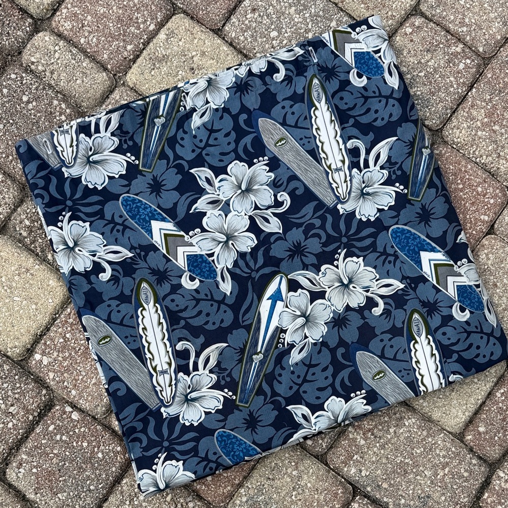 Floral and Surfboard Shower Curtain